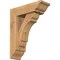 Ekena Millwork Olympic Traditional Smooth Bracket w/ Offset Brace, Western Red Cedar, 5 1/2"W x 16"D x 20"H BKT0604X16X20OLY01SWR - alternate 1